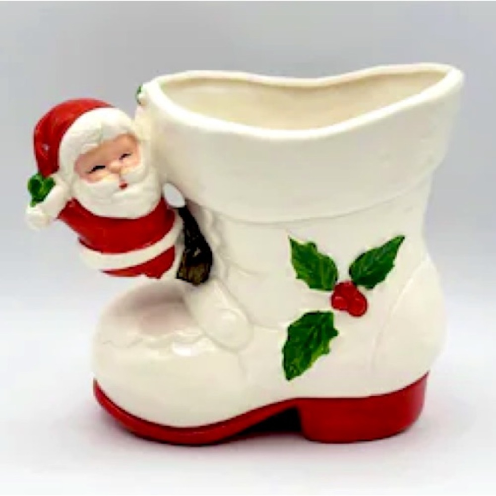 Inarco Japan 1950s ceramic Santa planter